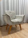 Ver imagem 1 de Poltrona Decorativa 1 Lugar Bege 501 Rebeca