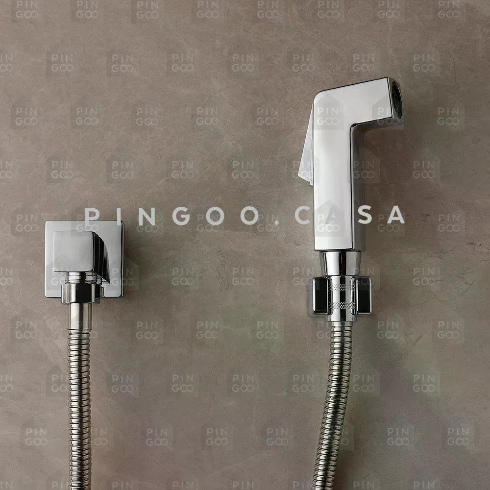 Kit Ducha Jacuí e Acabamento de Registro Pingoo.casa - Prata - 4