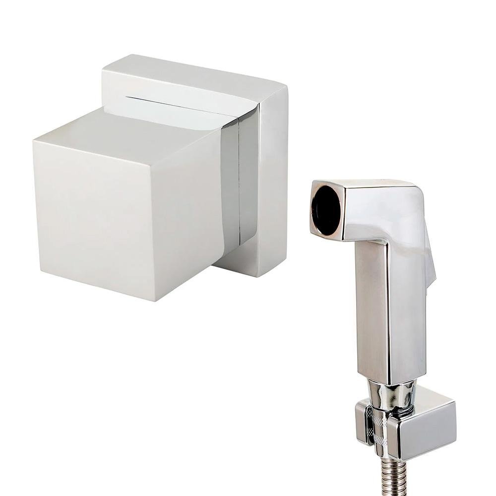 Kit Ducha Jacuí e Acabamento de Registro Pingoo.casa - Prata - 1