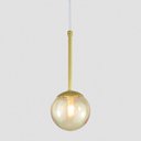 Ver imagem 3 de Pendente Globo Esfera de Vidro 12cm - Ouro - Vidro Âmbar