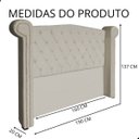 Ver imagem 4 de Cabeceira de Cama Box Estofada Sienna 160 Cm Queen Suede