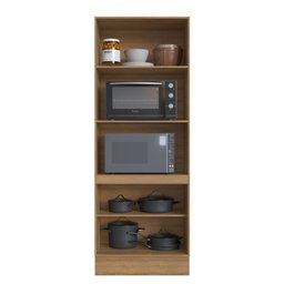 Torre Quente Cozinha Forno e Microondas Clássica Quiditá 3 Portas Marrom Bronze - 2