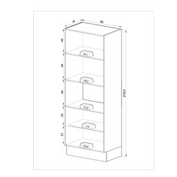 Torre Quente Cozinha Forno e Microondas Clássica Quiditá 3 Portas Marrom Bronze - 3