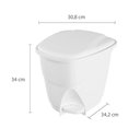 Ver imagem 2 de Lixeira de Pedal LP1 BR1 34 x 34,2 x 30,8 cm - Astra