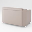 Ver imagem 4 de Namoradeira Tilla Recepção Clinica Medica – Balaqui Decor Cor:Bege