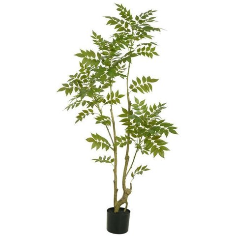 Planta Artificial Arvore Cajazeira Real Toque C/pote X545 Verde 1,6cm