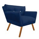 Ver imagem 2 de Kit 2 Poltrona Decorativa Anitta Suede Azul Marinho Strass - D'Rossi