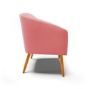 Ver imagem 5 de Kit 2 Poltronas Decorativa Stella Suede Rose Pés Palito - D'rossi