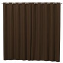 Ver imagem 1 de Cortina Blackout Tecido Corta Luz 1,30x1,70m para Varão Simples 2,00m Semi Ilhós Cromado Marrom