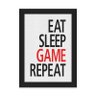 Quadro A4 Gamer Eat Sleep Game Repeat - 1