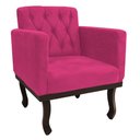Ver imagem 4 de Kit Diva Recamier Juliana 140cm Lado Esquerdo e 01 Poltrona Classic Suede Pink - Amarena Móveis
