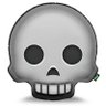 Almofada Emoticon - Emoji Caveira - 1