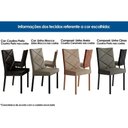 Ver imagem 6 de Cadeira Sala de Jantar 1737 Kit 2 Un Preto-courino Preto Carraro