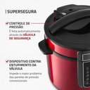 Ver imagem 5 de Panela de Pressão Elétrica Mondial Digital 6l 1000w Vermelho/preto 127v - Pe-60-6l-ri