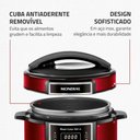 Ver imagem 7 de Panela de Pressão Elétrica Mondial Digital 6l 1000w Vermelho/preto 127v - Pe-60-6l-ri