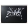 Placa de Metal Metallica Logo - 30 x 20 cm - 1
