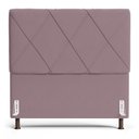 Ver imagem 1 de Cabeceira Cama Box Casal Queen Size Mel 160cm com Frame Veludo Rosê - Desk Design