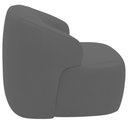 Ver imagem 6 de Kit 02 Poltronas Decorativa Fixa Orgânica para Sala Living Barolo L06 Veludo Grafite - Lyam Decor