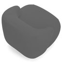 Ver imagem 7 de Kit 02 Poltronas Decorativa Fixa Orgânica para Sala Living Barolo L06 Veludo Grafite - Lyam Decor