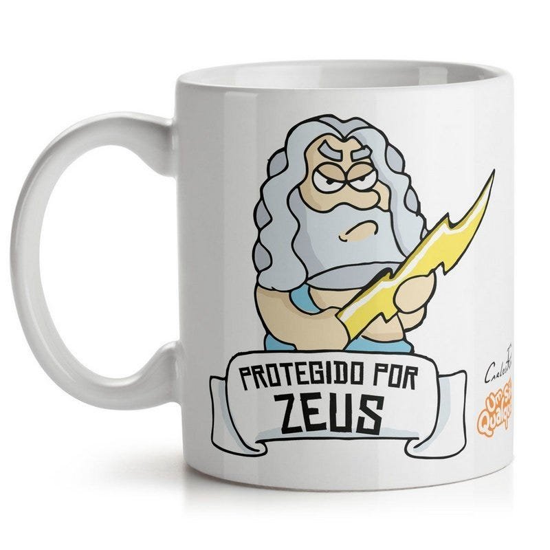 Caneca USQ Protegido Por Zeus - 1