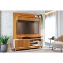 Ver imagem 1 de Painel para TV Ares 75" 160cm MDF MDP com Rodízios Cinamomo e Off White Madetec
