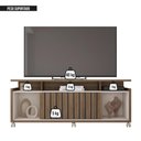 Ver imagem 7 de Bancada Rack para Tv até 65 Polegadas Stars Marrom Caemmun