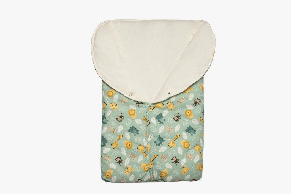 Saco de Dormir Porta Bebê 100 Algodão Nanna Baby - Poule Cinza - 1