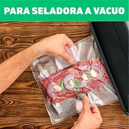 100 Unidades Saco Plástico Embalagem Ranhurada 20x25cm - 4