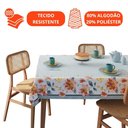 Ver imagem 5 de Toalha de Mesa Retangular 6 Lugares Lepper Pop 1,40x2,10m Algodão Poliéster Floral Manjar