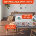 Ver imagem 2 de Toalha de Mesa Retangular 6 Lugares Lepper Pop 1,40x2,10m Algodão Poliéster Floral Manjar