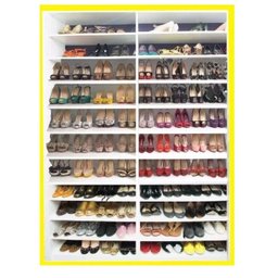Sapateira Colméia Expositor Sapatos Loja Closed - 4