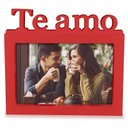 Ver imagem 1 de Porta Retrato 15 x 10 - Te Amo - vermelho