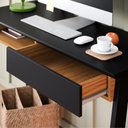 Ver imagem 4 de Mesa para Estudos com Nichos Boyce Preto Noce