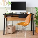 Ver imagem 1 de Mesa para Estudos com Nichos Boyce Preto Noce