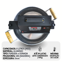 Ver imagem 4 de Panela Elétrica Mexedora para Mexer Brigadeiros e Doces Diversos 8 Litros Robopan Completa