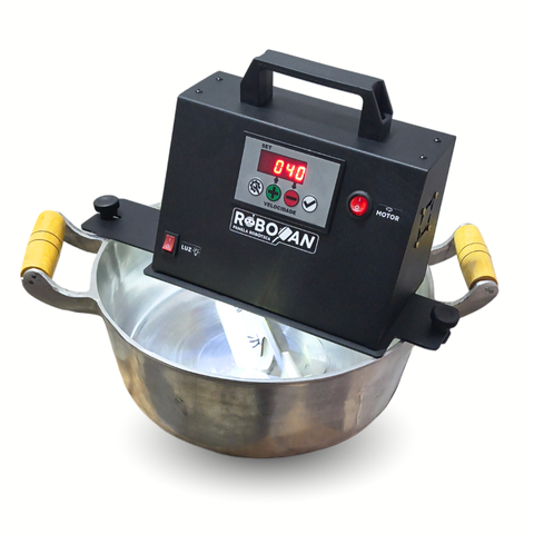 Panela Elétrica Mexedora para Mexer Brigadeiros e Doces Diversos 8 Litros Robopan Completa
