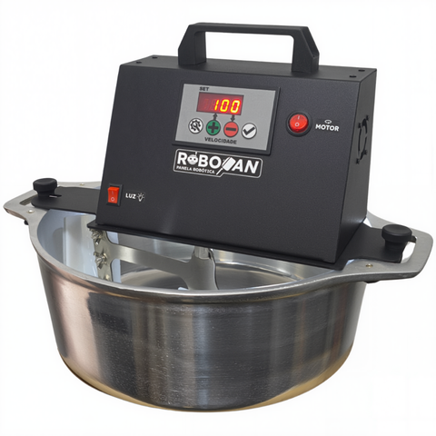 Panela Elétrica Mexedora para Mexer Brigadeiros e Doces Diversos 8 Litros Robopan Completa