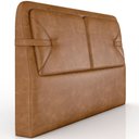 Ver imagem 6 de Cabeceira Cama Box King Estofada 195cm Mali P05 Couríssimo Whisky - Lyam Decor