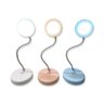 Luminária de Mesa Led - Portátil - Flexível - Usb - 3 Ajustes Touch - Porta Celular - 3