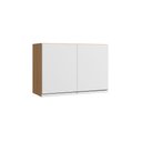 Ver imagem 5 de Armário Cozinha Aéreo 81cm com 2 Portas Leticia Amêndoa/branco A01 - D’Rossi