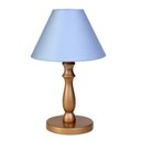 Ver imagem 1 de Abajur Torneado Dourado Azul Quarto Bebê Infantil Menino