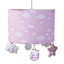 Ver imagem 1 de Lustre Tubular Chuva De Amor Rosa Quarto Bebê Infantil Menina