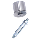 Ver imagem 3 de Prolongador Alumínio Bolt Tampa Furada 35x50,8 - Escovado