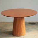 Ver imagem 1 de Mesa de Jantar Base Cone em Madeira Laminada 90cm