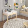 Escrivaninha Infantil 1 Gaveta com Cadeira para Quarto Mdf/madeira Branco Fosco - 3
