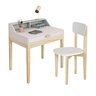 Escrivaninha Infantil 1 Gaveta com Cadeira para Quarto Mdf/madeira Branco Fosco - 1
