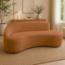 Ver imagem 1 de Sofá Luxuoso Sala de Estar 150cm Lado Direito Bouclé Solenne