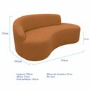 Ver imagem 3 de Sofá Luxuoso Sala de Estar 150cm Lado Direito Bouclé Solenne