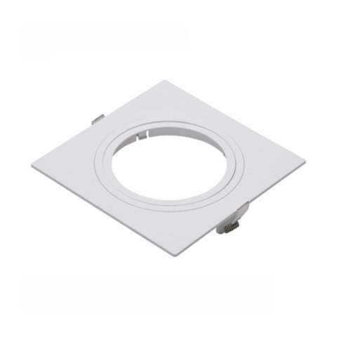 Spot de Embutir Pix Quadrado Plano Par 20 Direcionável Branco