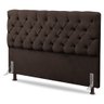 Cabeceira Cama Box Casal Lylla 140cm Capitonê com Frame Suede Marrom - Desk Design - 1